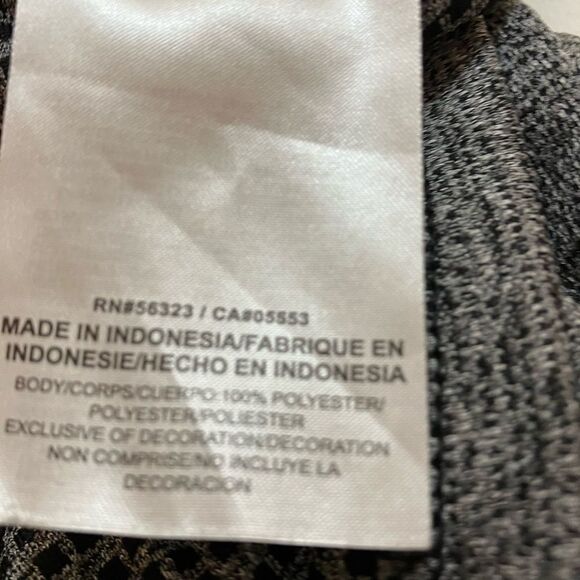 NIKE Sz M Unisex Heather Black Carolina Panthers Funnel Neck Raglan Performance - Picture 9 of 11